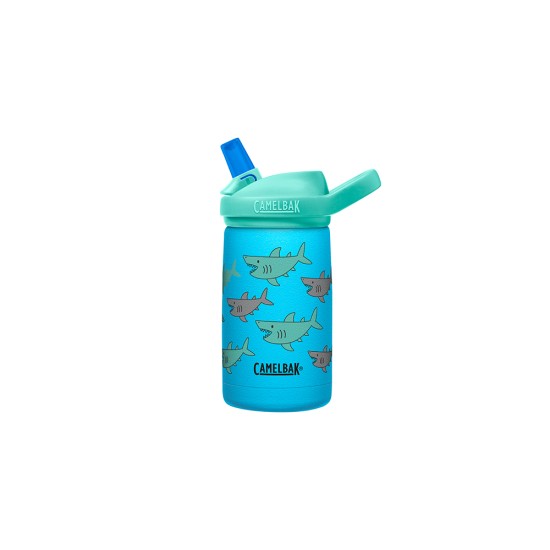 CamelBak Eddy+ Kids 12 oz Bottle, Insulated Stainless Steel with Straw Cap  - Leak Proof When Closed,Flowerchild Sloth 